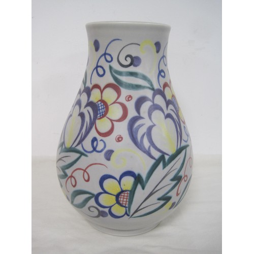 158 - Poole Pottery traditional pattern XA vase, shape 337, height 24.5cm, very good condition