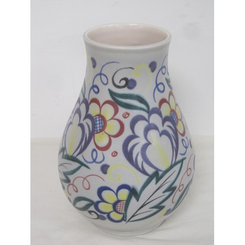 158 - Poole Pottery traditional pattern XA vase, shape 337, height 24.5cm, very good condition