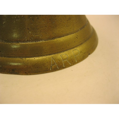 107 - An Air Raid Precautions ARP hand bell