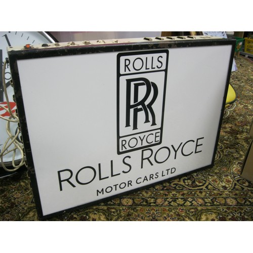 141 - Rolls Royce Light Box 24 x 18in