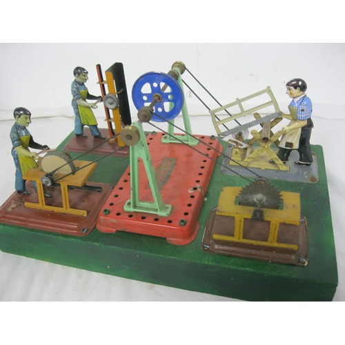 152 - Vintage Mamod and Tin Plate Toy Workshop