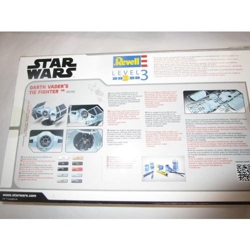 13 - A mint boxed Revell kit of the Darth Vadar Star Wars Tie Fighter.This kit is designed for a level Th... 