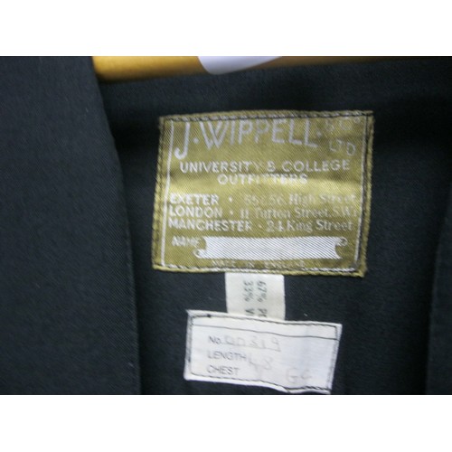 170 - J Wippell & Co limited Graduation  Gown with mortar board good condition.