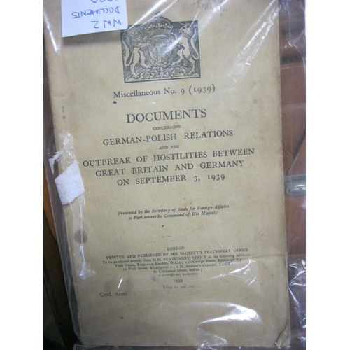 173 - Assorted British and Polish Airforce documents in leather case.