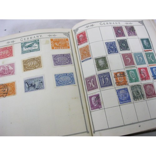 52 - 507 An early 20th century Lincoln Stamp Album with hundreds of stamps