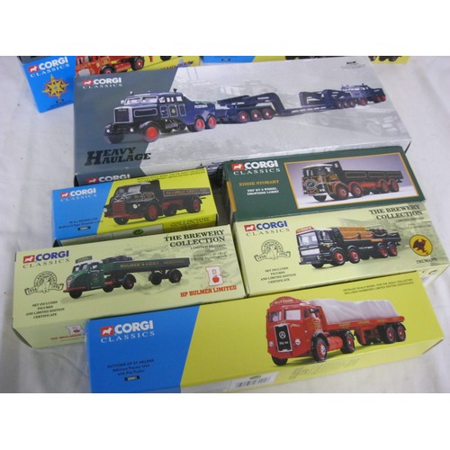 28 - Boxed and Mint Corgi Vehicles - Ferrari 512, Crow Camping Company 16304 Scammell Highwayman Tanker, ... 