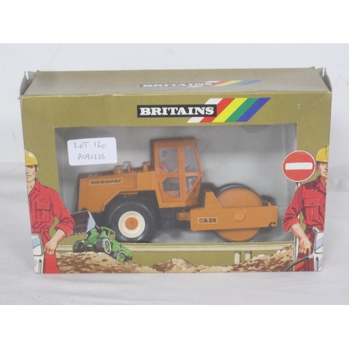 120 - Britains 9912 Dynapac CA25 road roller, boxed. Light storage to box