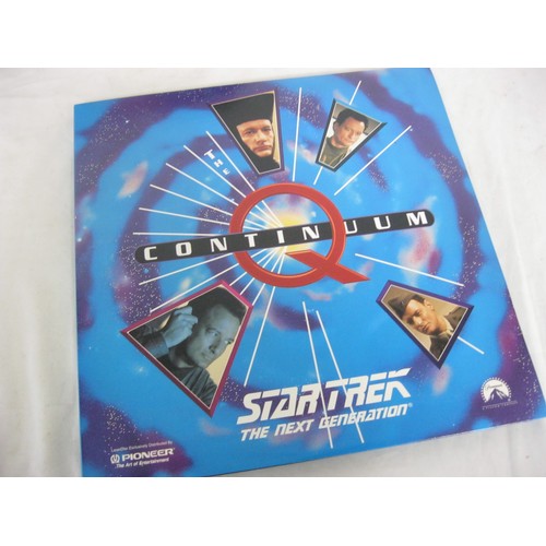 137 - 3 Star Trek laser discs comprising First Contact, Q Continuum and Generations