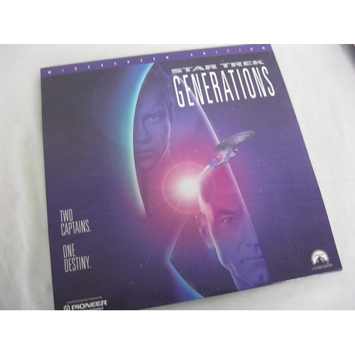 137 - 3 Star Trek laser discs comprising First Contact, Q Continuum and Generations