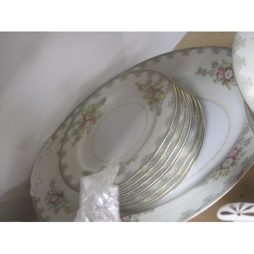 110 - A 40 plus dinning set of Japanese Swallow china in very good used condition .The set has eight dinne... 