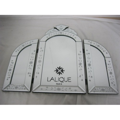 177 - A bedroom mirror marked for Lalique