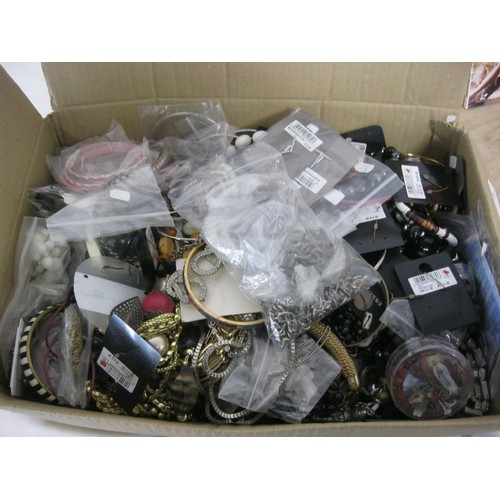 201 - A Box Containing a Selection of Mixed Costume Jewellery.