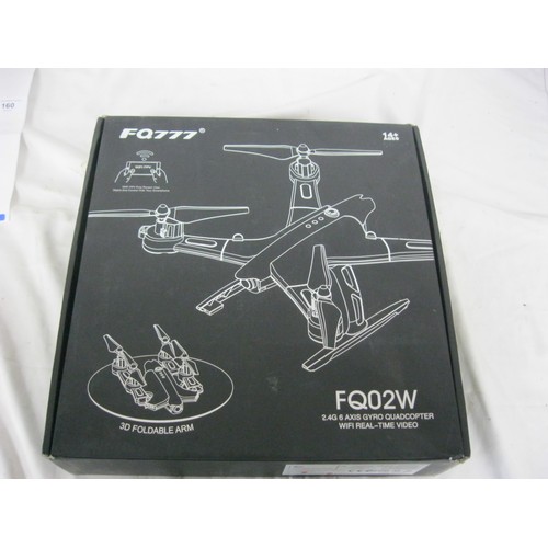 215 - An FQ777 WiFi foldable selfie drone, boxed