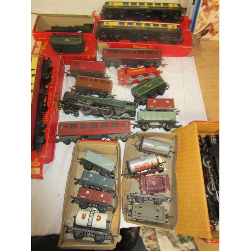 21 - A collection of Triang railways including a Jinty ,Diesel shunter ,Princess Elizabeth ,wagons ,Custa... 