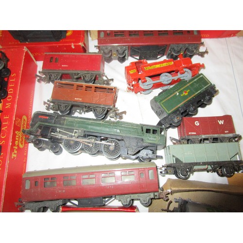 21 - A collection of Triang railways including a Jinty ,Diesel shunter ,Princess Elizabeth ,wagons ,Custa... 