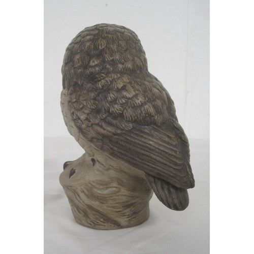 80 - Poole Pottery stoneware figure of owl, by Barbara Linley Adams. Height 17cm.  Slight a/f, very small... 