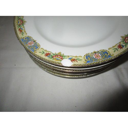 38 - Seven Limoges breakfast or larger cake plates in good overall sound condition, having had only very ... 