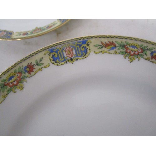 38 - Seven Limoges breakfast or larger cake plates in good overall sound condition, having had only very ... 