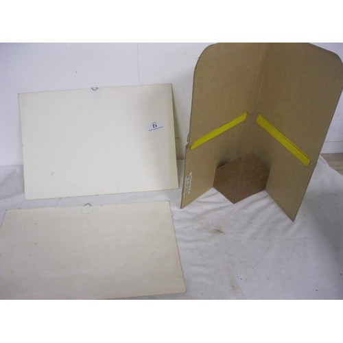 12 - A pair of Webley Mini-Trap point of sale adverts and a cardboard display designed to hold and sell W... 