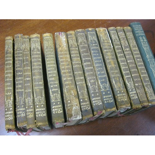 3 - A collection of small books of classic literature, likely Edwardian