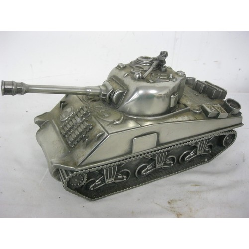 82 - Pewter M4 Sherman Tank