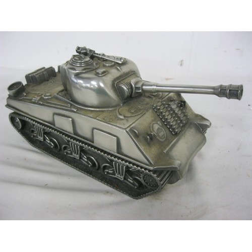 82 - Pewter M4 Sherman Tank