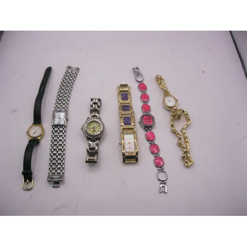 111 - A bag of about seventeen ladies quartz fashion wristwatches, including Pulsar, Accurist, Limit, Citr... 