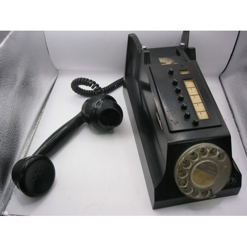 144 - Vintage black Bakelite Intercom Telephone No1/1A Rotary Dial with London Number