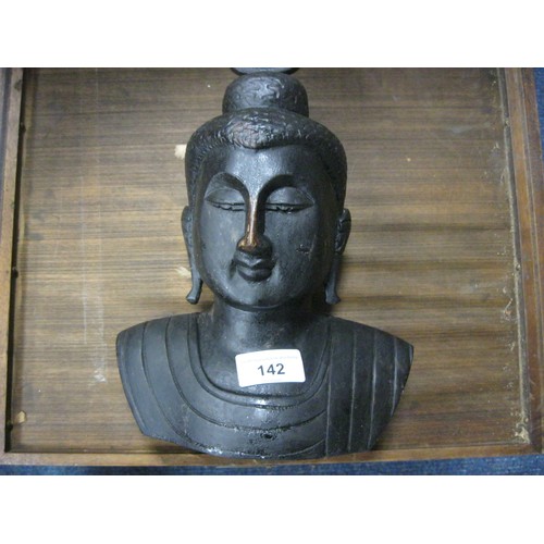 142 - Resin Buddha Head approx. 32cms tall