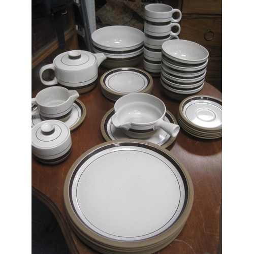 157 - A Midwinter tea and dinner service, complete except for one cup, in good order