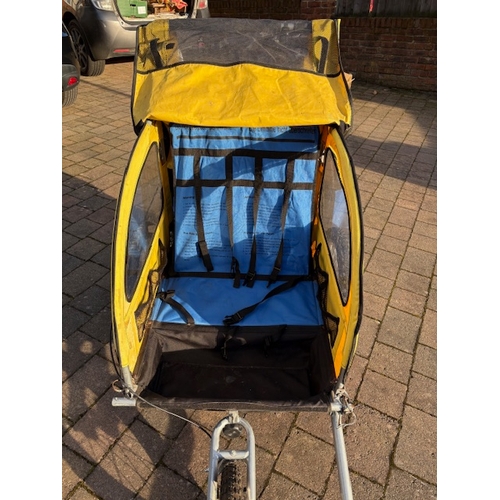 185 - Bicycle Double Jogger with adult bike attachment