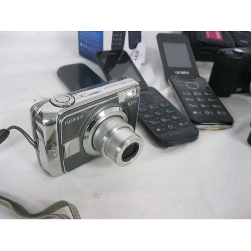 168 - 3 digital cameras including Nikon, Fujifilm etc plus other electrical items