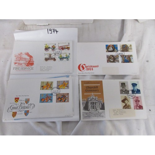 147 - A box of first day covers, 1977 to 2008