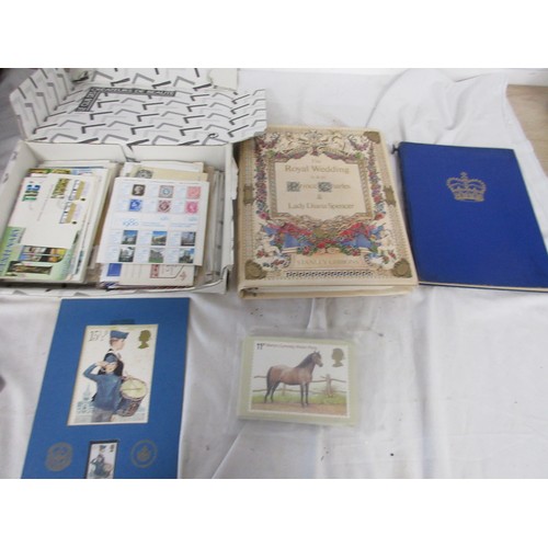 149 - A selection of stamps and first day covers including a Princess Diana album of stamps from around th... 