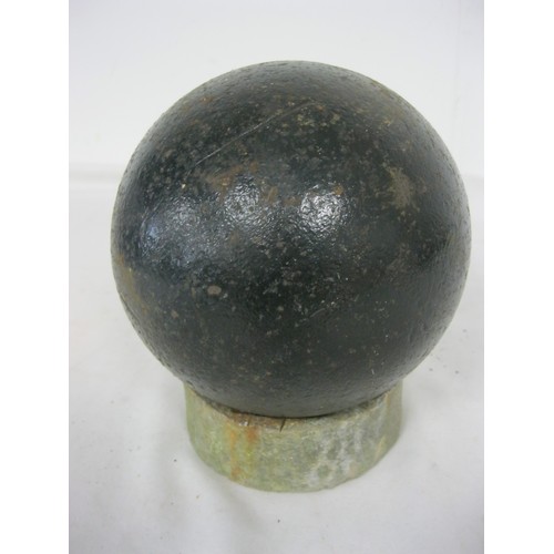 24 - 503 A huge cast iron Cannon Ball weighing approximately 15kgs with an approximate diameter of 16cms ... 