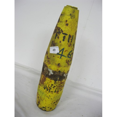 25 - 504 A massive and very heavy Artillery Shell 43cms high by 11cms diameter approximately