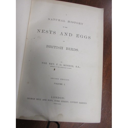 47 - A Natural History of the Nests & Eggs of British Birds, 2nd Edition, Volume I only, Morris, the Rev ... 