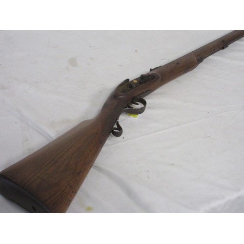 3 - 514 A 19th century muzzle loading percussion rifle a/f. Overall length 113cms.