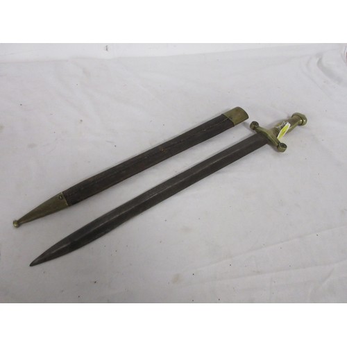 15 - 526 A French 1831 pattern NCO's & elite Infantry troops short sword in its original leather scabbard... 