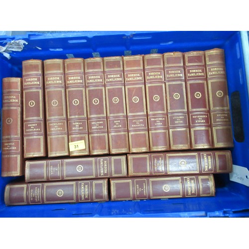 31 - 528 Books: Nordisk Familjebok Encyklopedi och Konversationslexikon, 15 various editions from 1925 to... 