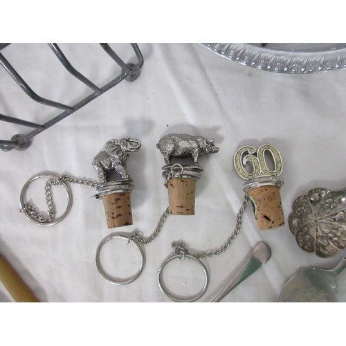 58 - An a/f for restoration silver and blue enamel hand mirror, hallmarks nearly polished away. Together ... 