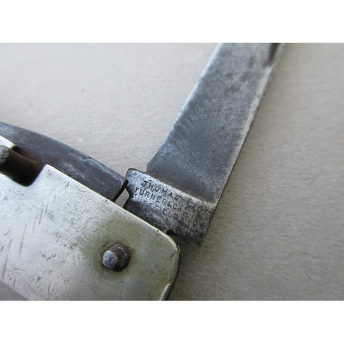 169 - A 1915 dated M&D Canada military clasp knife, the blade by Thomas Turner & Co of Sheffield, in good ... 