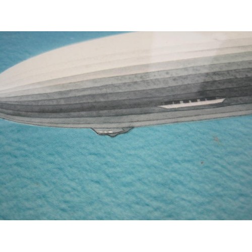 40 - Iconic pre WW2 German Zeppelin travel poster designed by Jupp Wiertz (1888-1939) in 1936. Published ... 