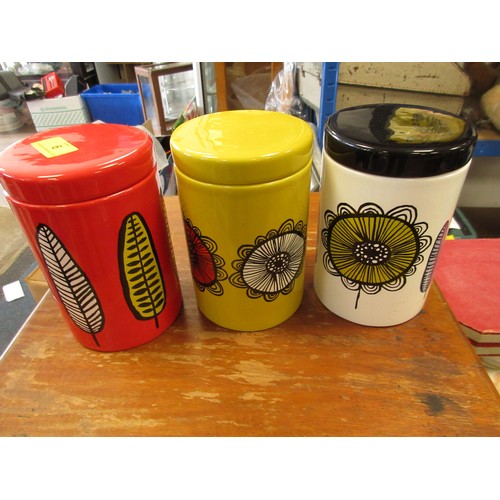 9 - 3 'Freda' pots, very colourful, all in good order