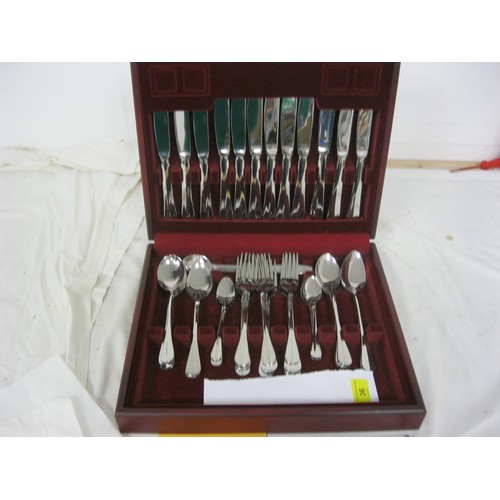 36 - A six-setting canteen of Viners Table Top Collection cutlery in stainless steel, grade 18/10.  Appar... 