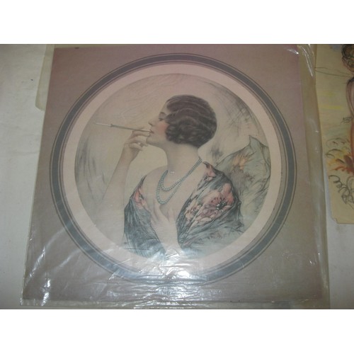 52 - Mixed lot of Sketches, Pastel Portraits and Prints