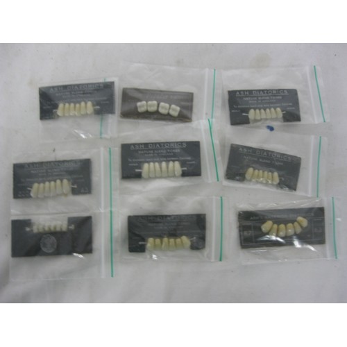 57 - Mixed lot of Ceramic (porcelain) teeth on display cards