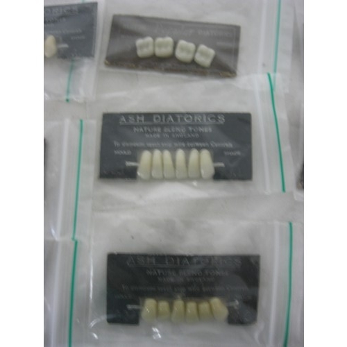 57 - Mixed lot of Ceramic (porcelain) teeth on display cards