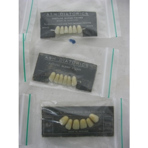 57 - Mixed lot of Ceramic (porcelain) teeth on display cards