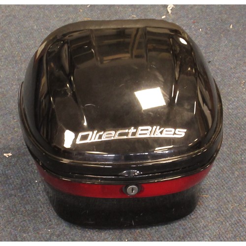 30 - Directbikes motorcycle top box, with fittings, a/f no key